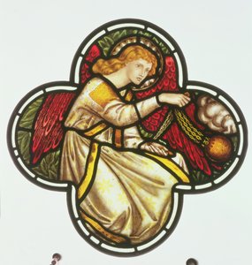 Window of an Angel Swinging a Censer, Made by the William Morris Factory, 1870 by Dante Gabriel and Burne Jones, Edward Rossetti